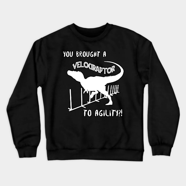 Velociraptor Agility - white Crewneck Sweatshirt by ApolloOfTheStars